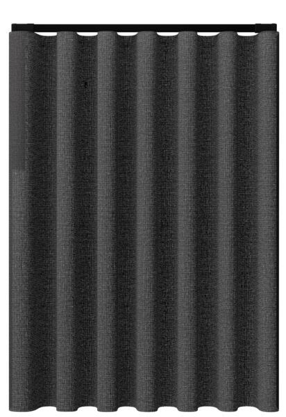 black curtain track