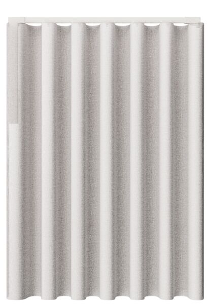 white curtain track