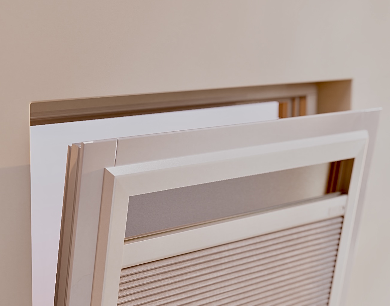 Smart Frame honeycomb blinds for tilt-and-turn windows